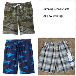 Bundle of 3 Pairs Boys Jumping Beans Shorts NWT